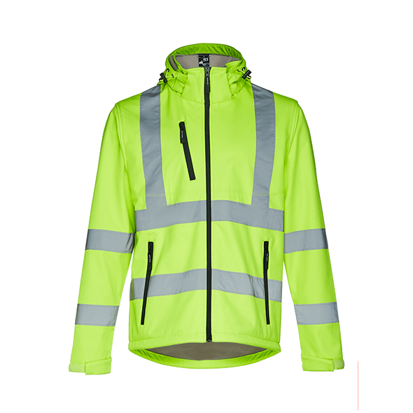 Softshell alta-visibilidad com capucha removible para hombre ZAGREB WORK