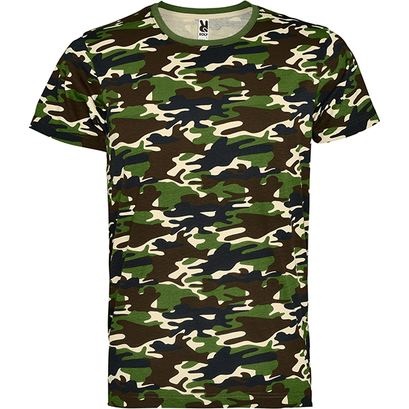 T- shirt manches courtes imprimé camouflage et col rond MARLO
