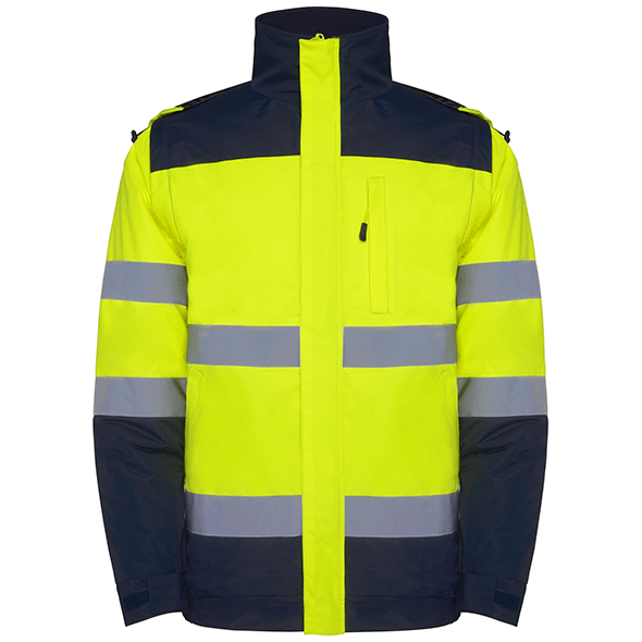 High visibility parka combined in two colors EPSYLON