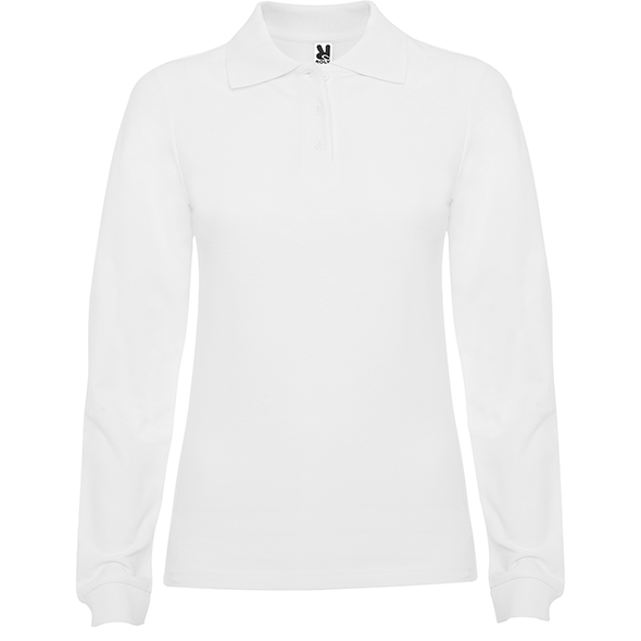 Long sleeve polo with channeled collar and waistband ESTRELLA WOMAN L/S