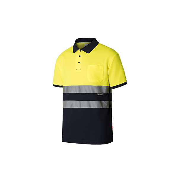 Uneek High Visibility Short Sleeve Yellow Polyester Polo Shirt Mens Hi Viz Vis 
